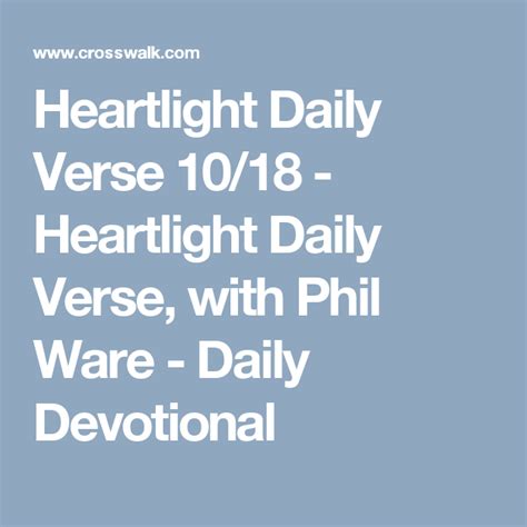 heartlight today's verse